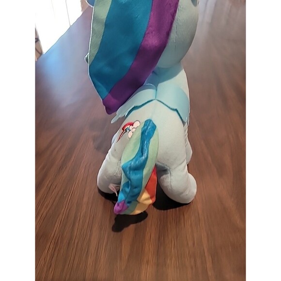 Hasbro My Little Pony Rainbow Dash Plush Stuffed Animal 13" Tall Toy Blue 2016 - Picture 8 of 14